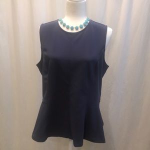 NWOT Banana Republic shell with slight peplum